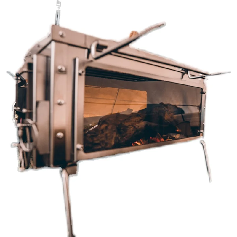 

YY Camping Supplies Tent with Chimney Heating Stove Outdoor Tent Firewood Stove