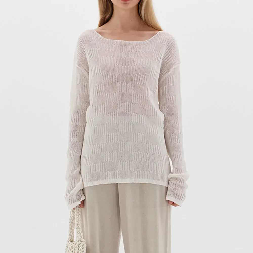 Женский трикотаж L0 * новый весенне-летний повседневный пуловер с круглым вырезом