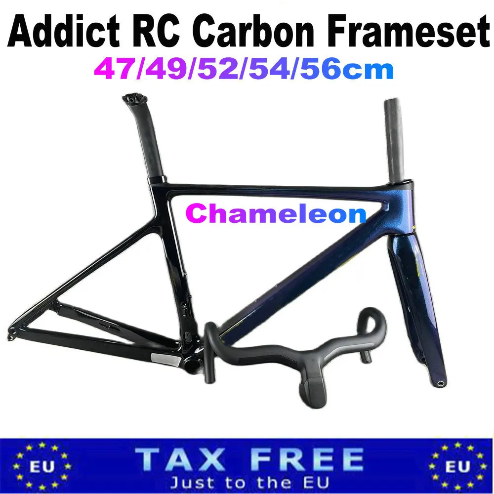 Дорожные карбоновые рамы Addict RC Chameleon рама велосипеда с дисковым тормозом и