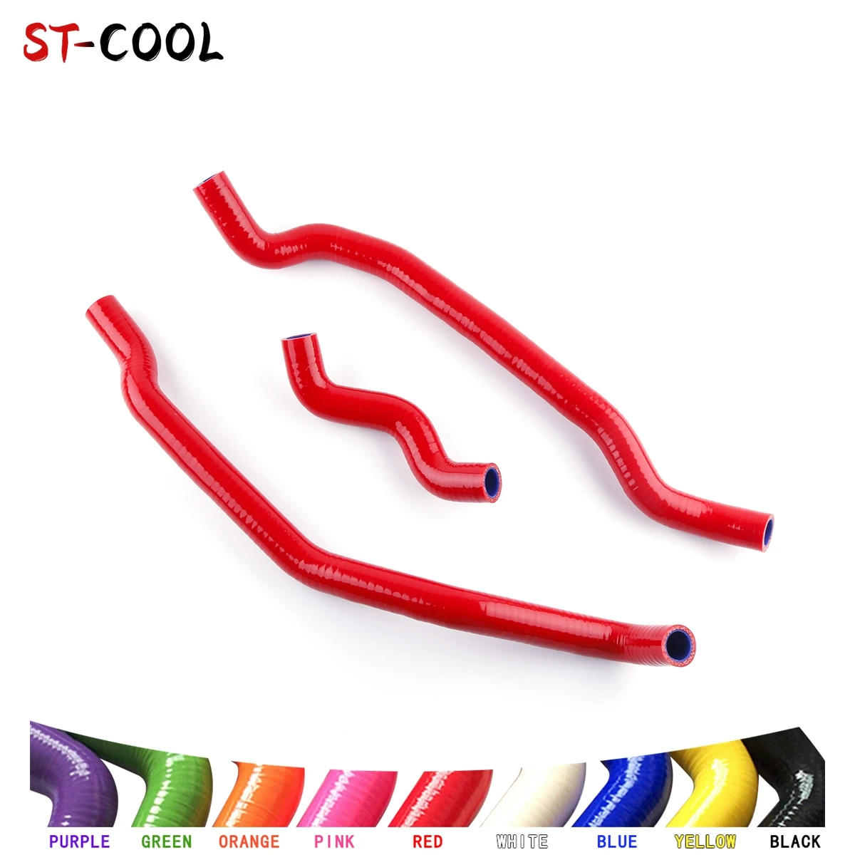 For 02-07 Suzuki Vinson 500 LTA500F 4x4 2002 2003 2004 2005 2006 2007 ATV Silicone Tube Radiator Coolant Hose Kit 10 Colors