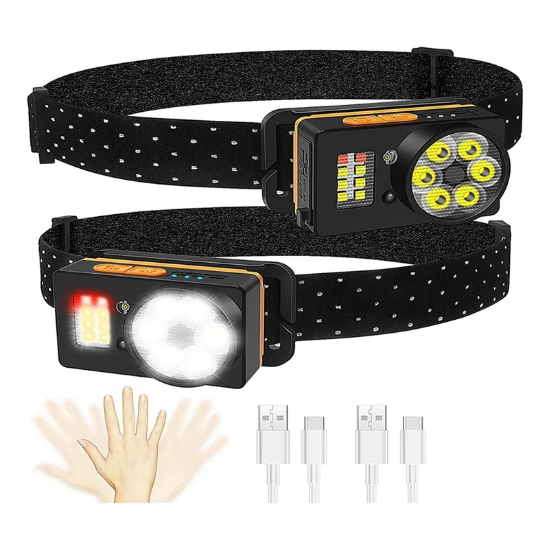 Фара светодиодный аккумуляторная фара для взрослых супер яркая 1200 люмен фонарь с