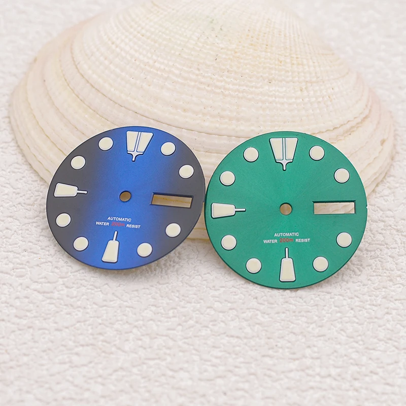 

NH35 Dail C3 Green Luminous Dial 28.5mm Watch Dial Fits Seiko Turtle SKX007 SKX009 SKX011 SKX171 SKX173 SRPD Man Watch Case