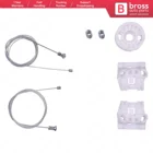 Ремкомплект стеклоподъемника Bross BWR619, передняя левая или правая дверь для Saab 9-5 первого поколения 1997-2010