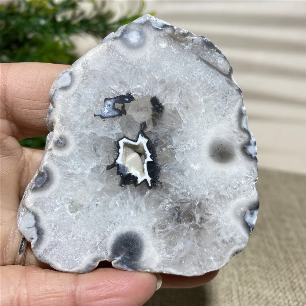 Натуральный камень, кристалл Аргентины, черный агат, Кварцевая плита, минералы, медитация, Wichcraft Wicca, украшения для дома, комнаты