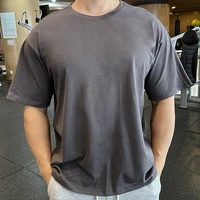 2022 men cotton t shirts harajuku comfort breathable sport basketball training short sleeve shirts clothing oversize for male