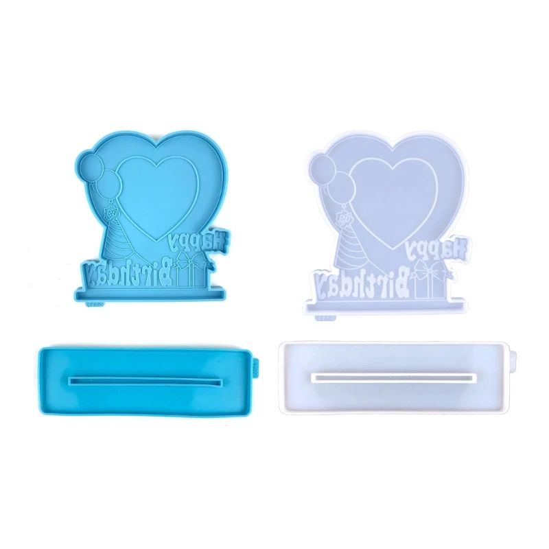 

Heart Photo Frame Ornaments Silicone Molds for Home Decoration Jewelry Tool