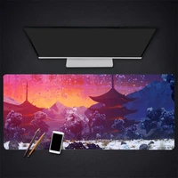 japanese architecture samurai ins oversized office non slip lock edge mouse pad mouse pad mouse keyboard set gamer thickening