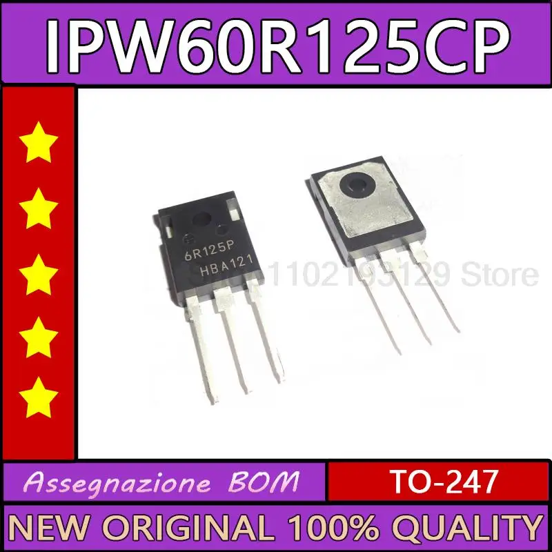 

10PCS 6r125p plug-in TO-247 new original imported ipw60r125cp