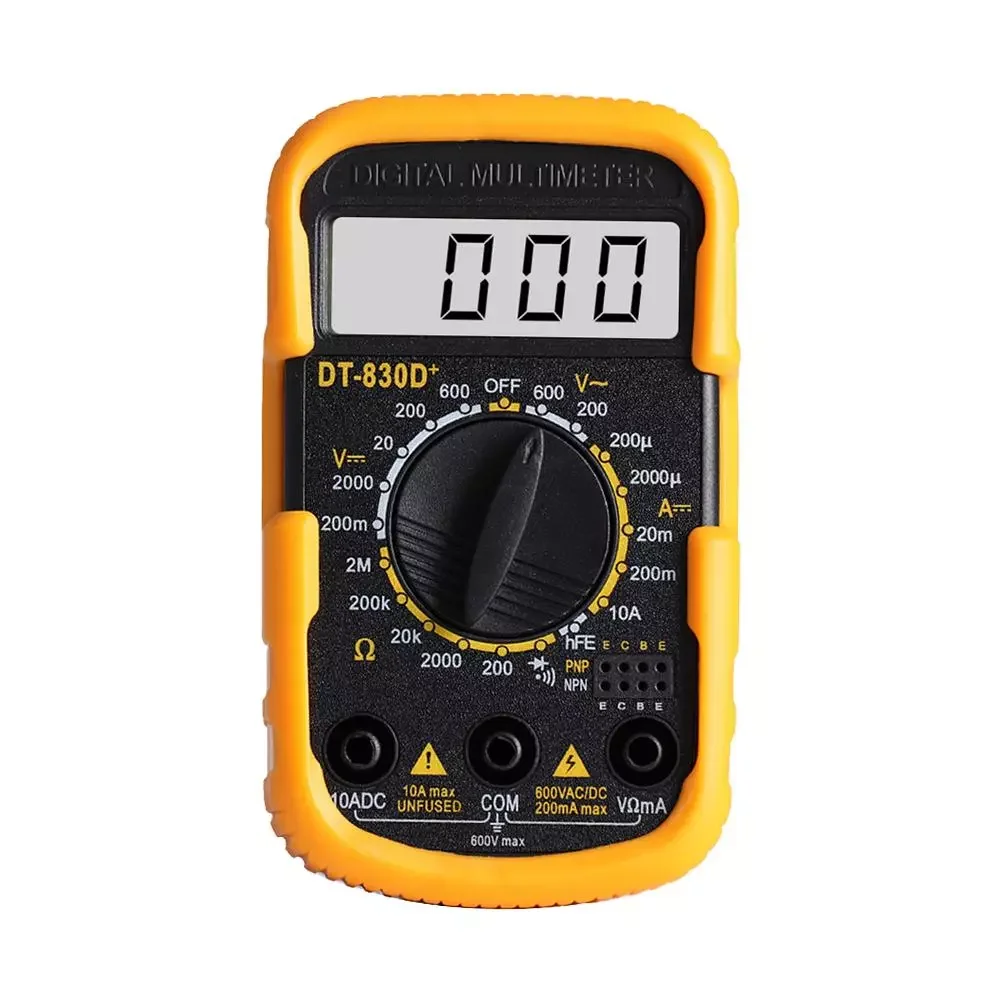 

DT830D Mini Multimeter LCD Digital Multimetro For Volt Amp Ohm Tester Meter AC/DC Voltmeter Ammeter Portable With Probe Handheld