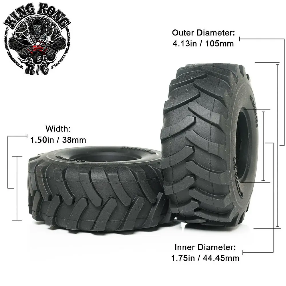 Шины KKRC 105 мм 1 75 дюйма (1 шт.) для Tamiya 1/14 R/C тракторного прицепа/грузовика колесо D-T017