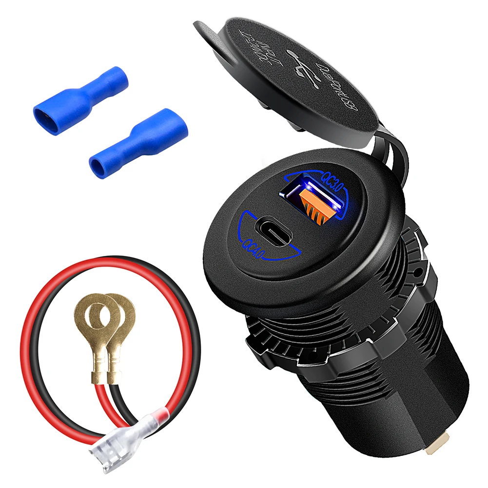 

12V/24V DC Car Charger Overvoltage Prevent Output Overcurrent Overtemperature Tablet Charging Undervoltage 20mA