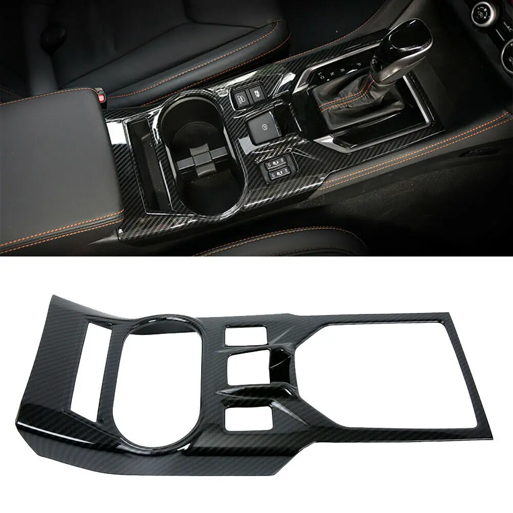 

Carbon Fiber Interior Gear Shift Panel Cover For Subaru Crosstrek GT XV 2018-22
