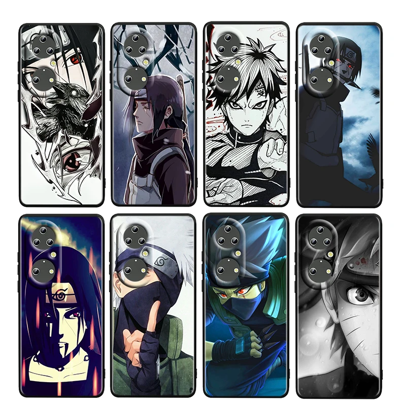 

Boy Cute Anime NARUTO For Huawei P50 P20 P30 P40 5G P10 Pro Lite E Plus P9 Lite Mini 4G TPU Soft Black Phone Case Fundas Cover