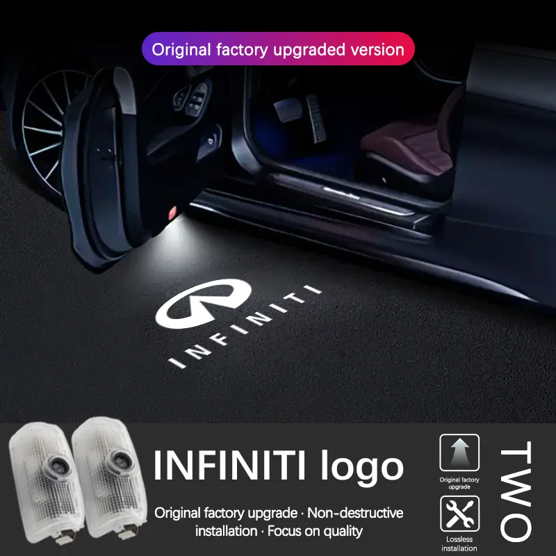 Фото Светодиодный лазерный проектор с логотипом двери автомобиля для Infiniti QX50 QX70 QX80 EX25 FX37 FX50 EX G37 G25 Q40 Q50 Автомобильные аксессуары №3