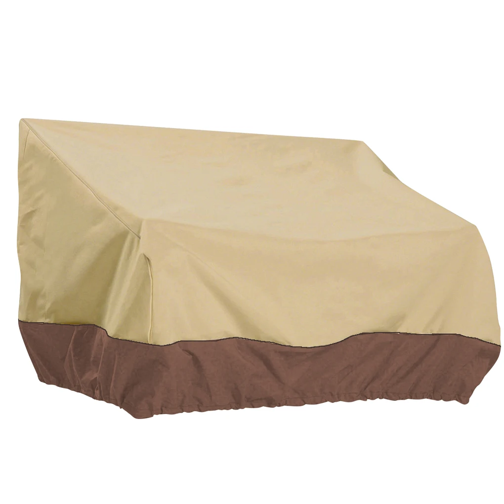 

Chair Cover Heavy Duty Furniture Dustproof Covers Drawstring Protector Organizer Outdoor Protection Beige + coffee