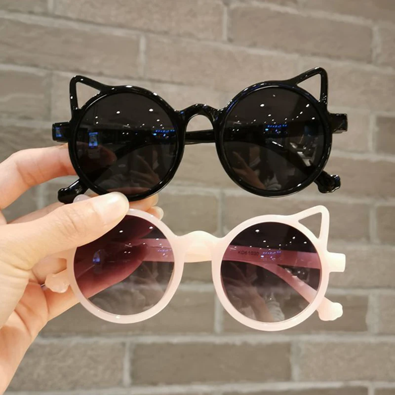 

Girls Boys Cute Animal Cartoon Ears Sunglasses Outdoor Sun Protection Children Lovely Vintage Sunglasses Protection UV400 Kids