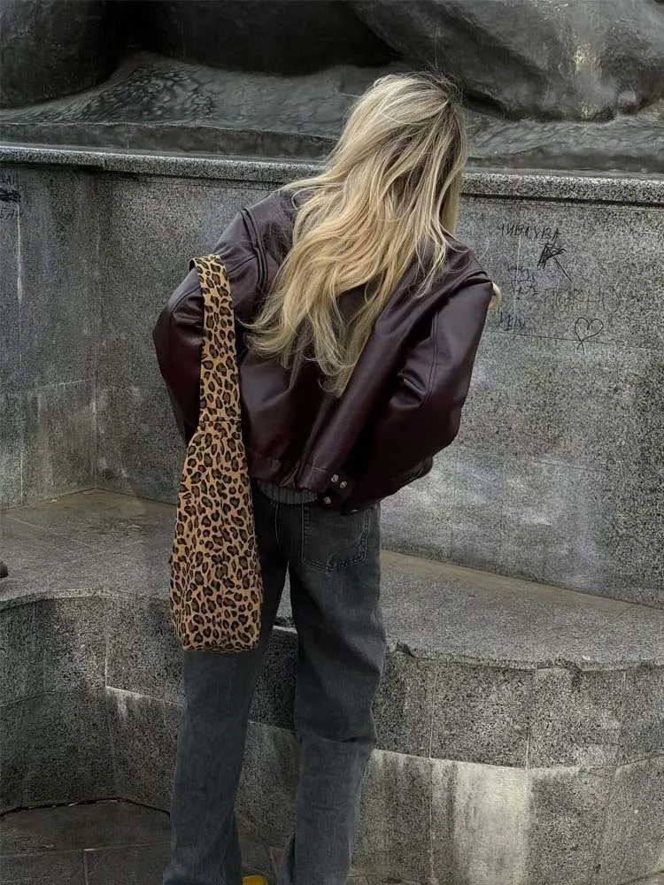 Женские куртки Leaher Женская куртка уличная одежда женская верхняя красная пальто