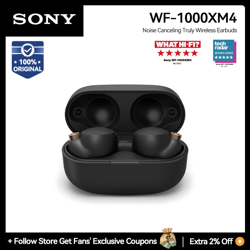 

Sony WF-1000XM4 True Wireless Bluetooth Earphones TWS Earbuds Active Noise Canceling Hi-res Bluetooth 5.2 LDAC Sony WF 1000XM4