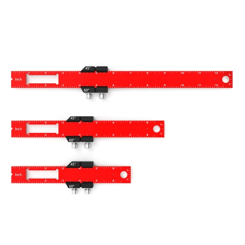 

Pocket Ruler Woodworking Aluminum-Alloy Positioning Scribing Gauge R7UA