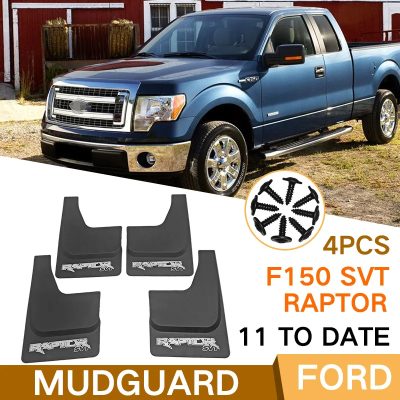 

Mud Flaps For Ford Raptor F150 SVT RAPTO 2011 Mudguards MudFlaps Front Rear Fender Car Accessories