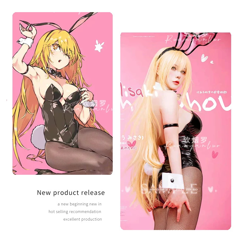 

5PCS Sexy Bunny Girl Jumpsuit Cosplay Costume W Hairband Tie Black PU Leather Uniform Bodysuit Lingerie Babydoll Sleepwear