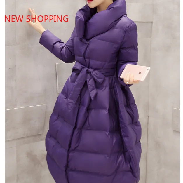 2021 NEW Womens Coat Winter Down Jackets Women Black Long Coat Silm Thick Warm Parkas Outerwear Women's Clothing Snow Coats