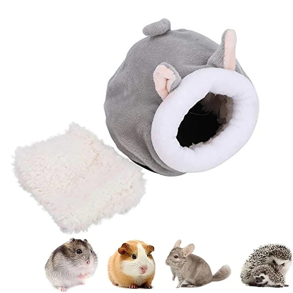 

Soft Hamster House Bed Hamster House Guinea Pig Accessories Hamster Cotton House Small Animal Nest Winter Warm For Rodent