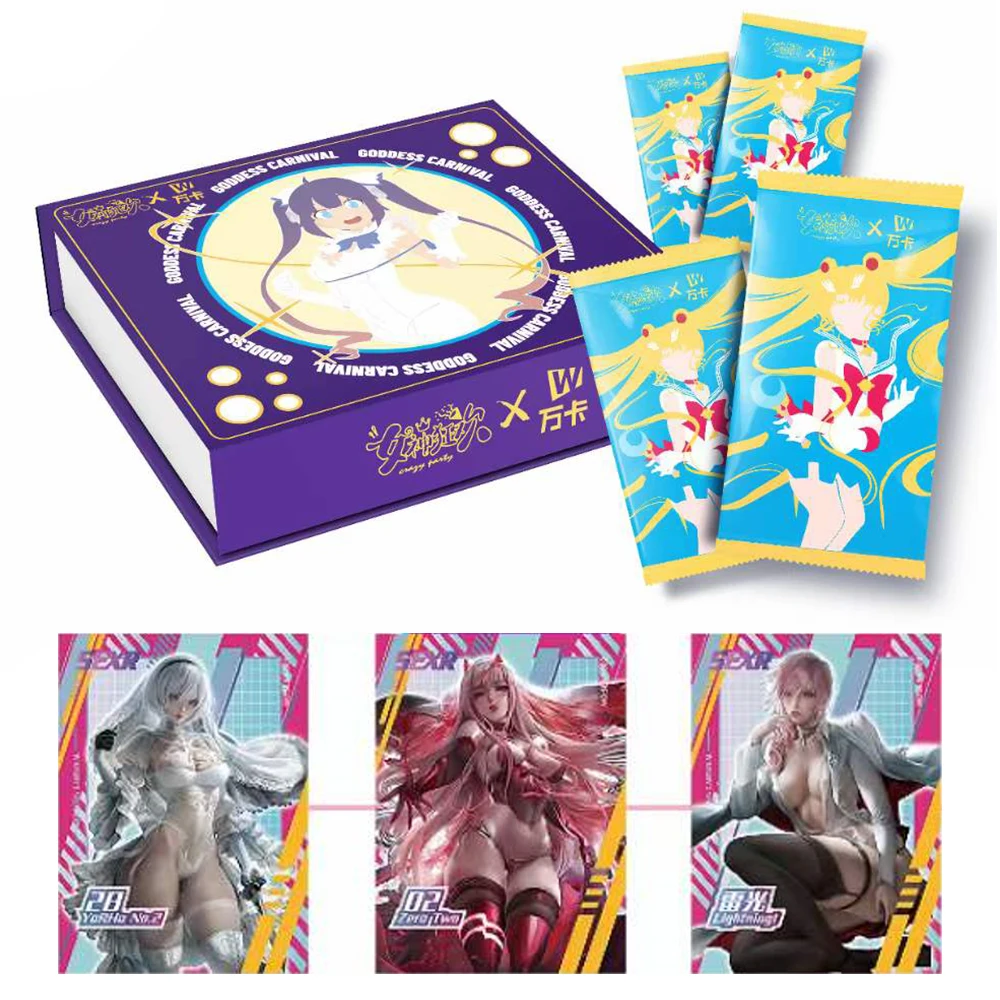 

Goddess Card Carnival Three-dimensional Embossed Incense Card Rare Flash Card Perm Lucy Tsunade Collection Card Boy Toy Gift