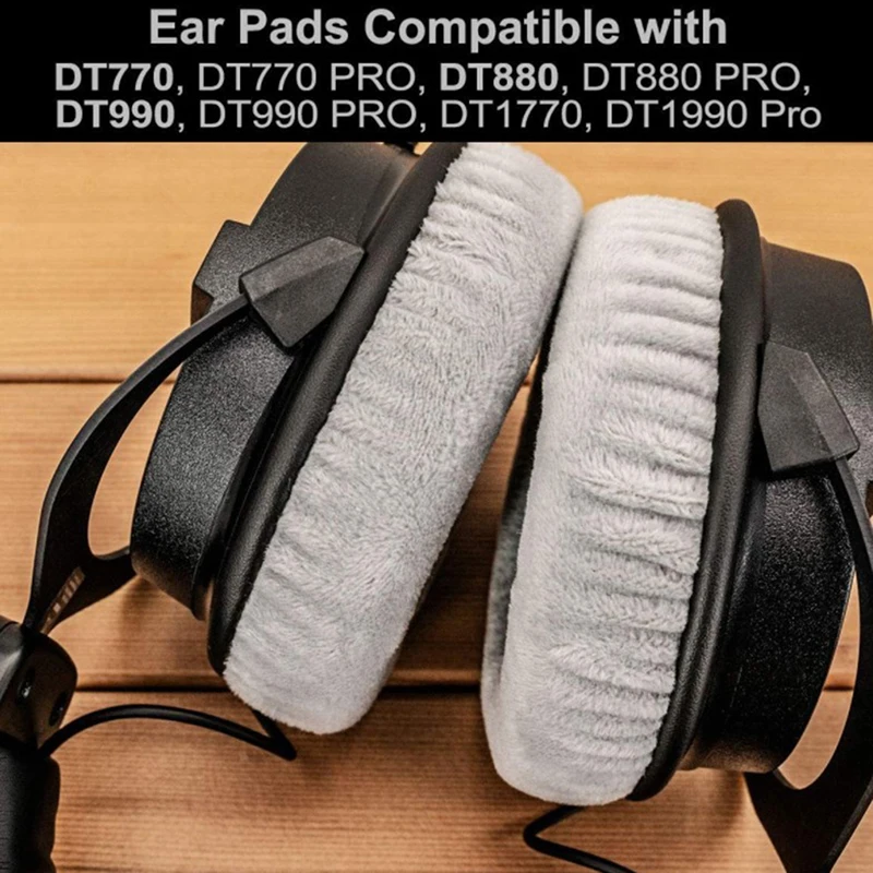 Мягкие амбушюры из пены с эффектом памяти для наушников Beyerdynamic DT990  DT880  DT770 Pro, легко заменяемые. (art.: 3920d82fcdd04) - 3920d82fcdd04