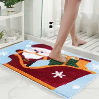 Floor Mat Anti Slip Absorbent Quick Drying Bathroom Mat Rugs Washable Bath Mat Decoración Hogar Moderno Christmas Design