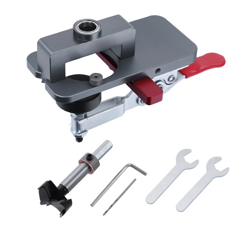 

35Mm Cabinet Hinge Jig Drill Hole Punch Guide Locator For Door Cabinet Woodworking DIY Woodworking Work Equipment