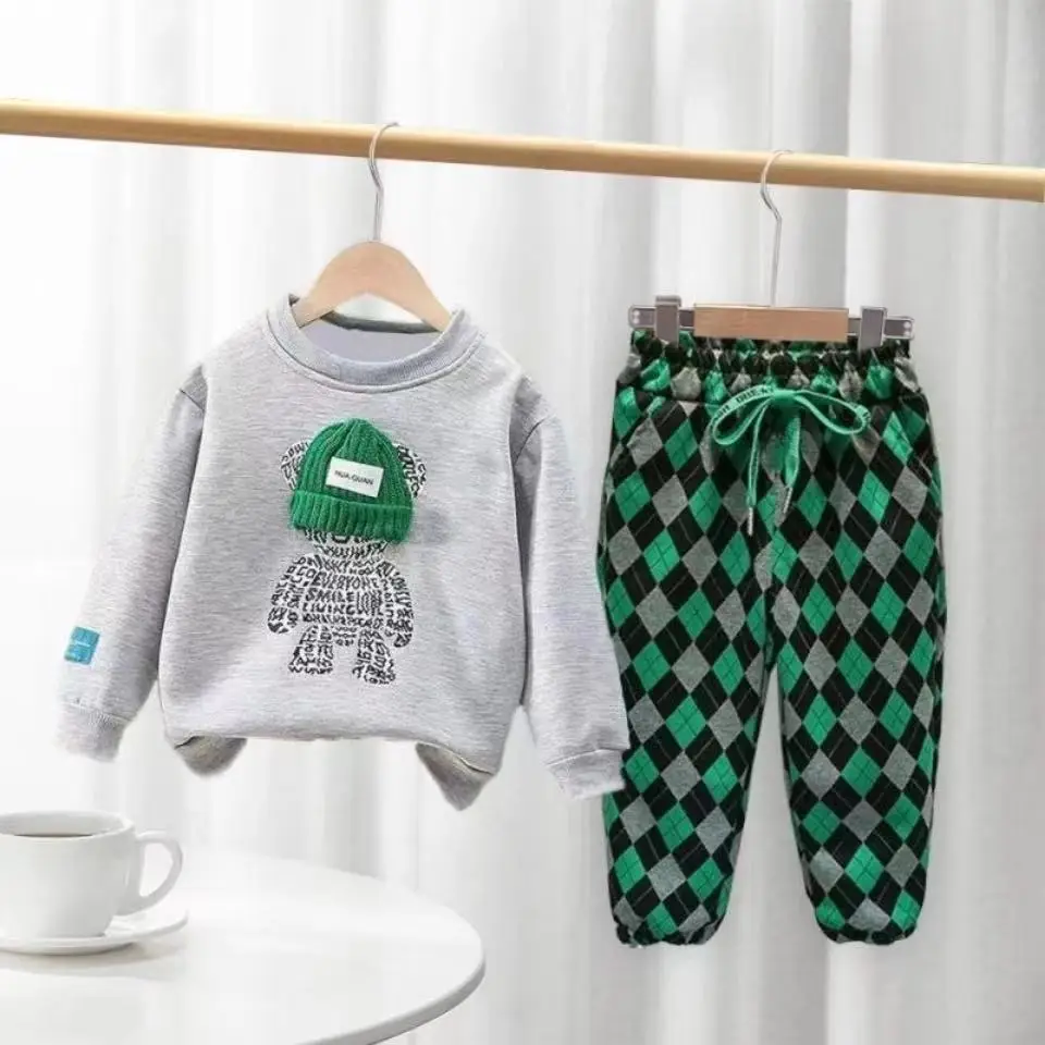 

Детский спортивный костюм-двойка, свитшот с длинным рукавом и штаны