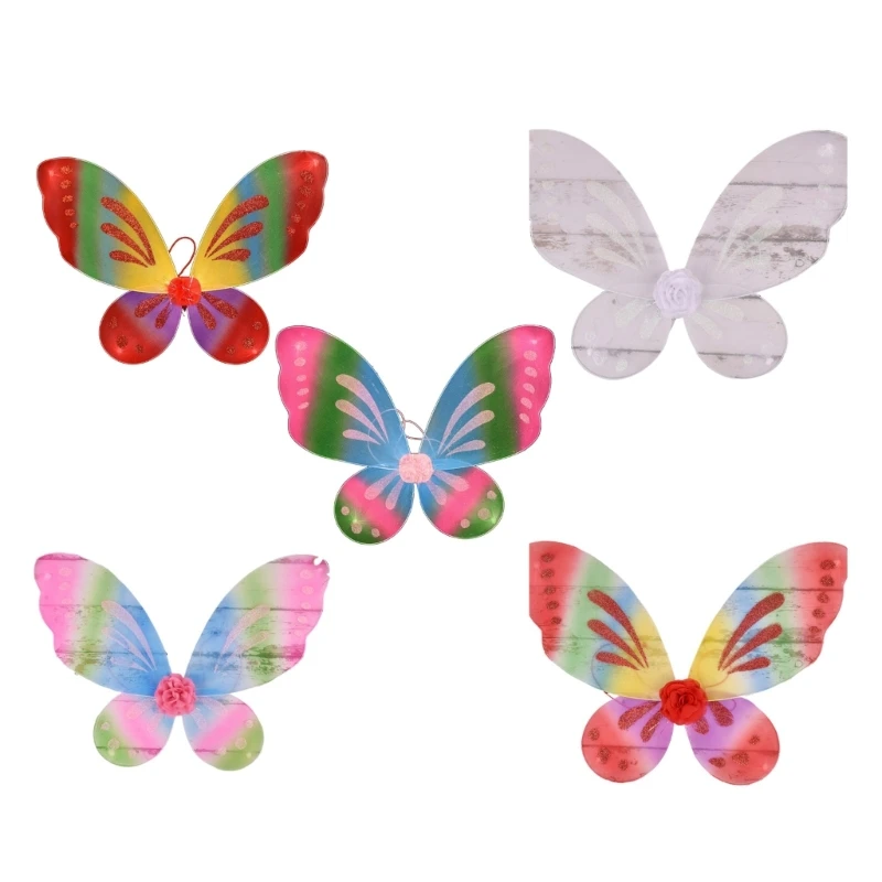 

Fairy Princess Angel Wings for Women Girls Halloween Party Cosplay Costumes Butterfly-Wings Stage Performance Props T8NB