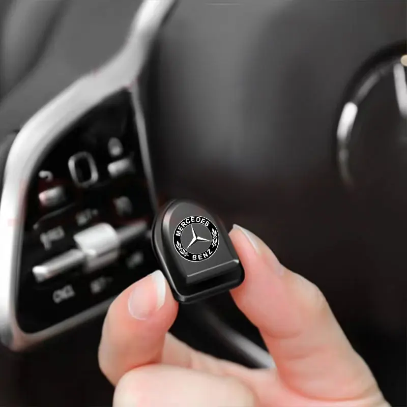 Фото Новый мини-органайзер для автомобиля, крючок для хранения USB-кабелей и ключей, самоклеящиеся настенные крючки-наклейки для Mercedes Benz C200 C300 A160 180 №5