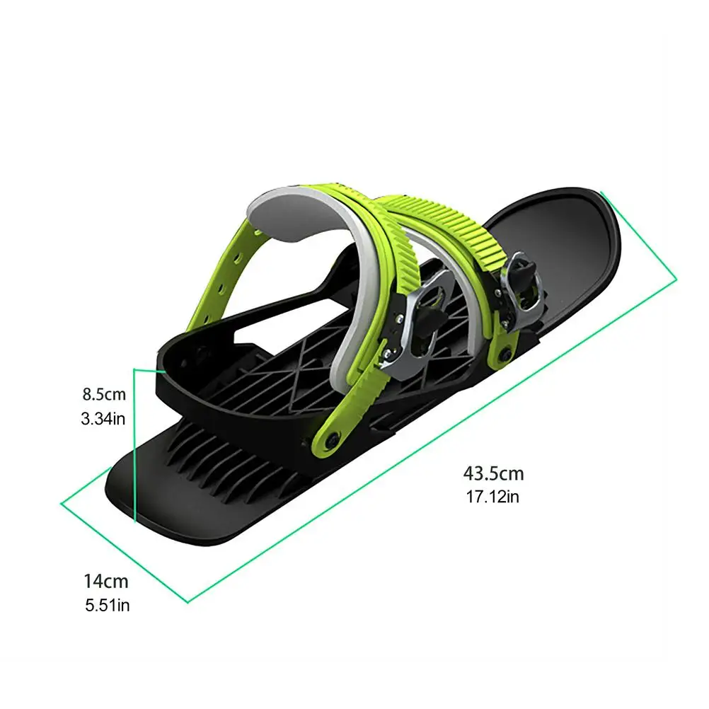 Мини-лыжные коньки для снега регулируемые зимние лыжные туфли короткие