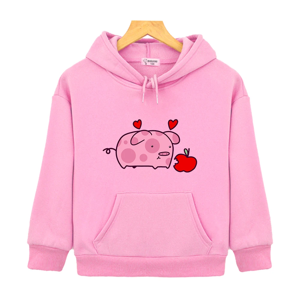 

Kawaii Pig Print Hoodie Kids Aesthetic Harajuku Sweatshirt for Girls Fashion Autumn Tops Winter Long Sleeve Hoody Boys Clothes