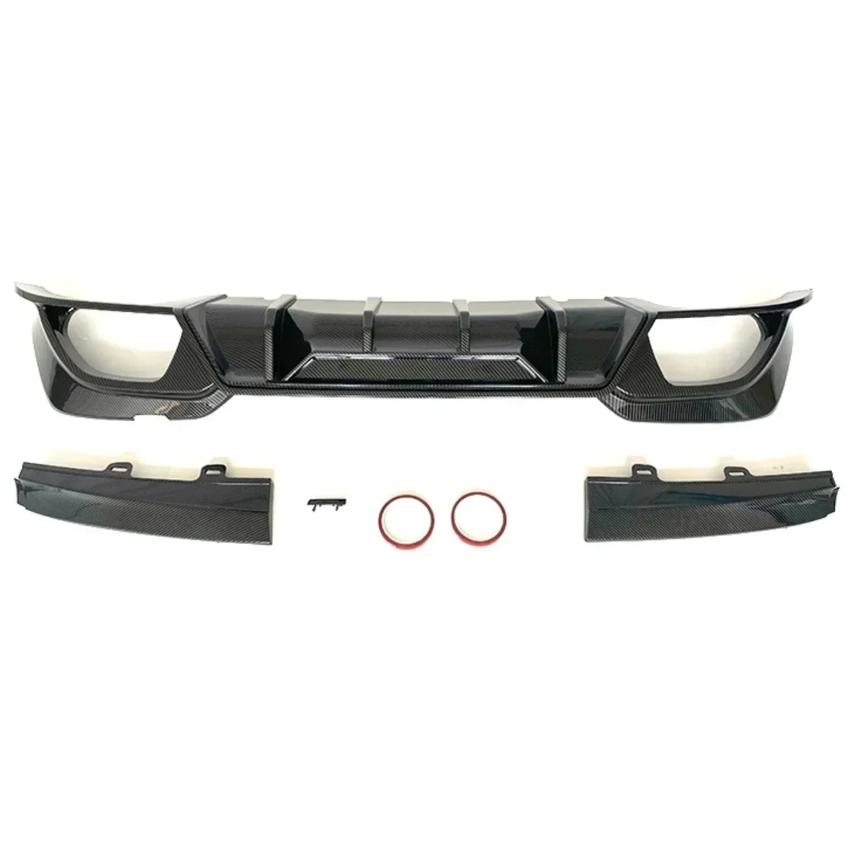 Для BMW G20 2020-2022 комплект кузова задний бампер сплиттер глянцевый черный