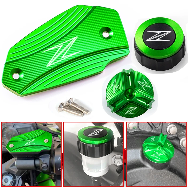 

For KAWASAKI Z650 Z900 Z800 Z 900 800 650 2013-2020 2021 2022 Motorcycle Front and Rear Brake Fluid Oil Filler Caps Accessories
