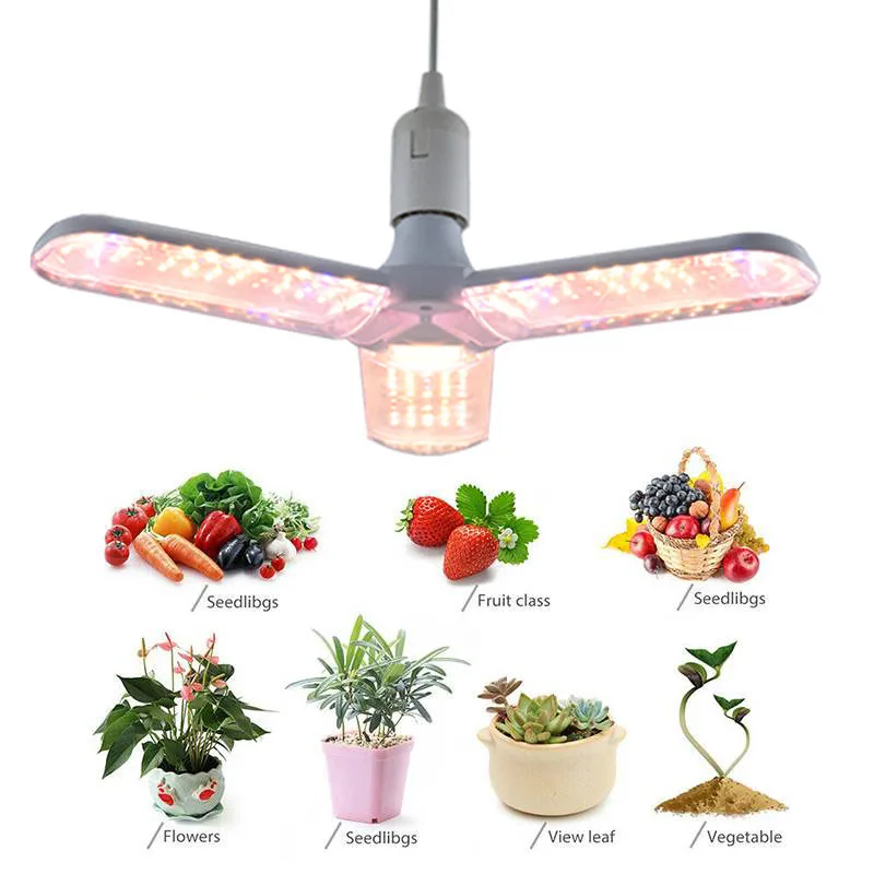 Newest Full Spectrum LED Grow Light 24W 36W 48W Plant Lights E27 Bulb Phytolamp Warm White for Indoor Greenhouse Vegs