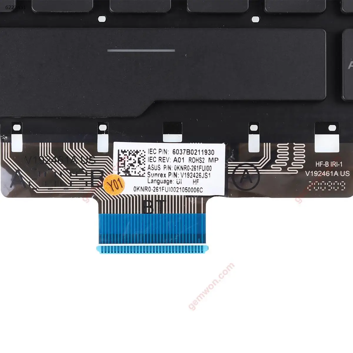 Клавиатура для ноутбука ASUS ROG Zephyrus G14 GA401 GA401U с черной подсветкой - купить по