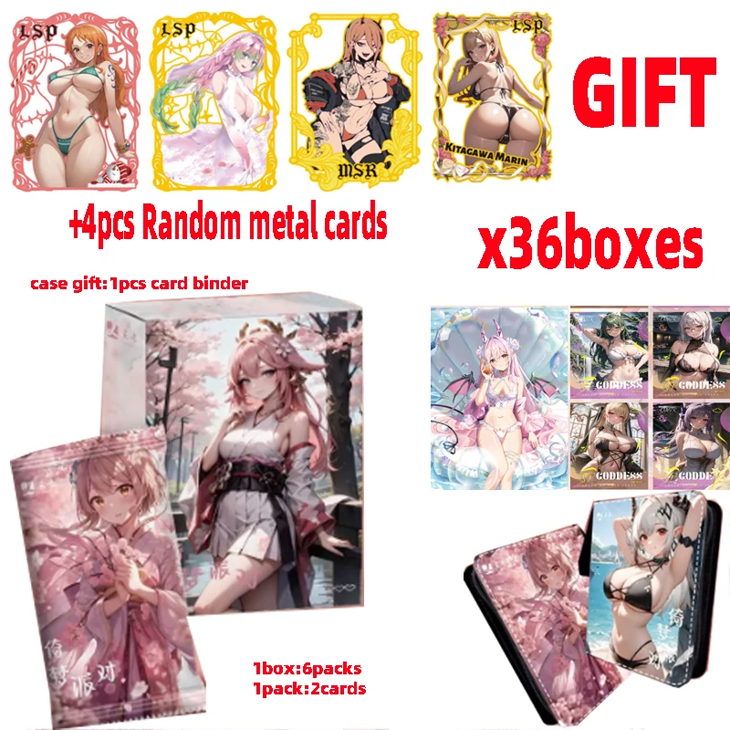 2024 оптовая продажа оригинальный чехол 36 коробок карты История богини Lingka Dream
