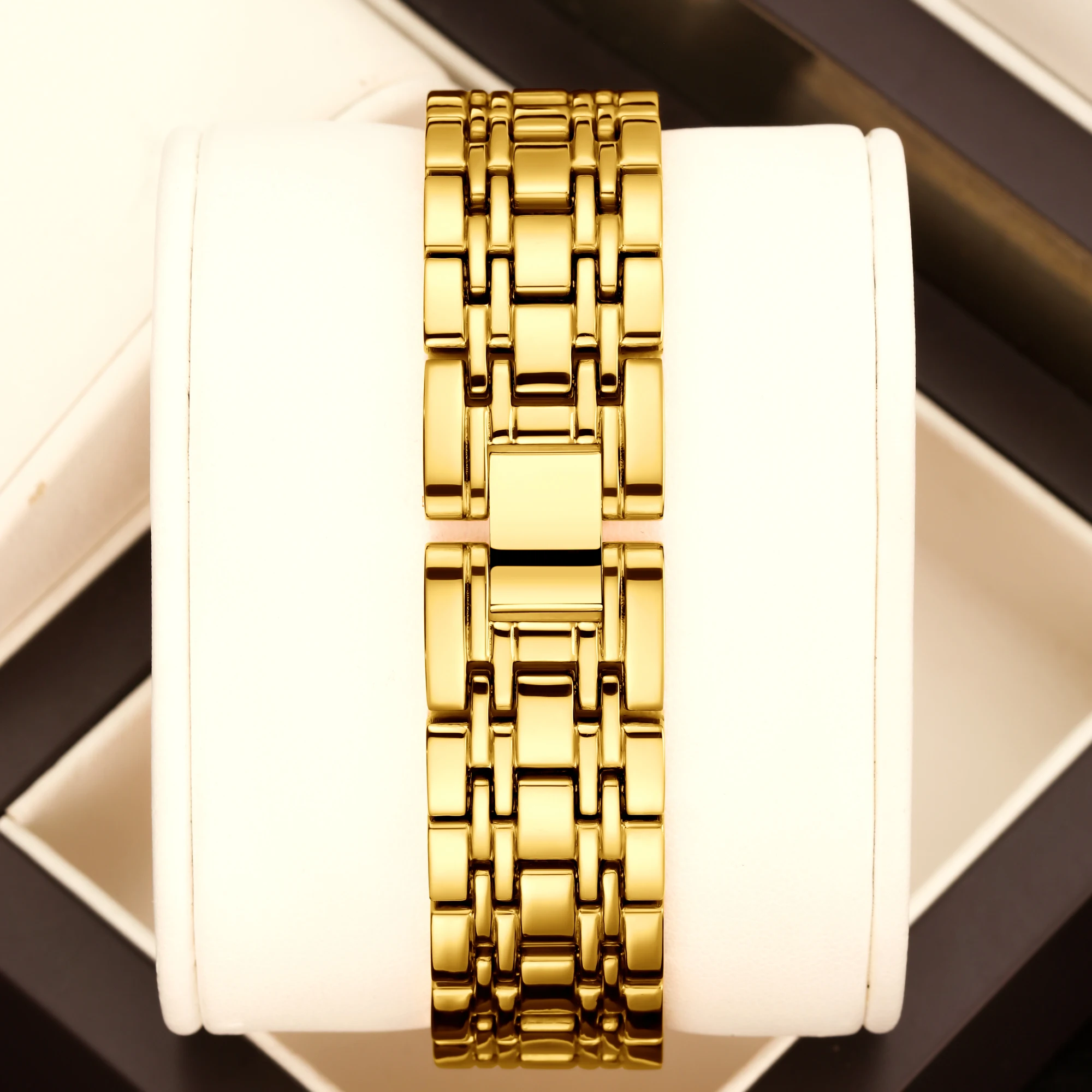 Лидер продаж 2024 новые женские часы YaLaLu черный циферблат золото бриллианты