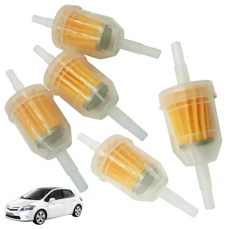 

Universal Oil Filter Lawn Mower Parts 5PCS Small Engine Car Accessories For 6mm Or 8mm Pipes Lawn Or Garden Supplies