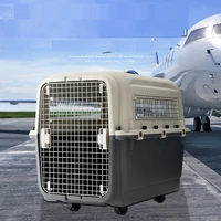 outdoor pet travel luggage for medium size dog breathable cat carrier box portable dog air case consignment dog carrier