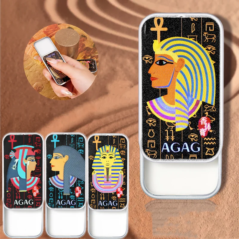 

1PC Egyptian style Pocket Solid Balm Solid Perfume For Women Lasting freshness Aroma Sweat Perfumes For Men Deodorant Fragrance