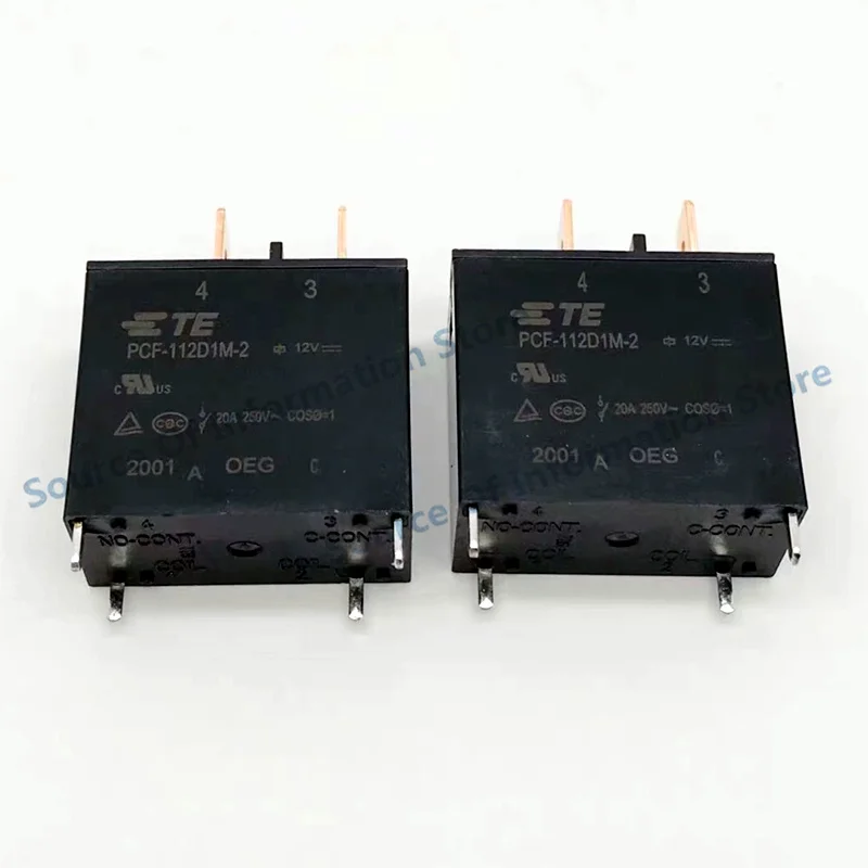 Реле TE Tyco, 5 шт., реле PCF-112D1M-2 12 В постоянного тока, 4 контакта, 20 А 250 В переменного тока, оригинал (art.: 3920c2cc68fd3) - 3920c2cc68fd3