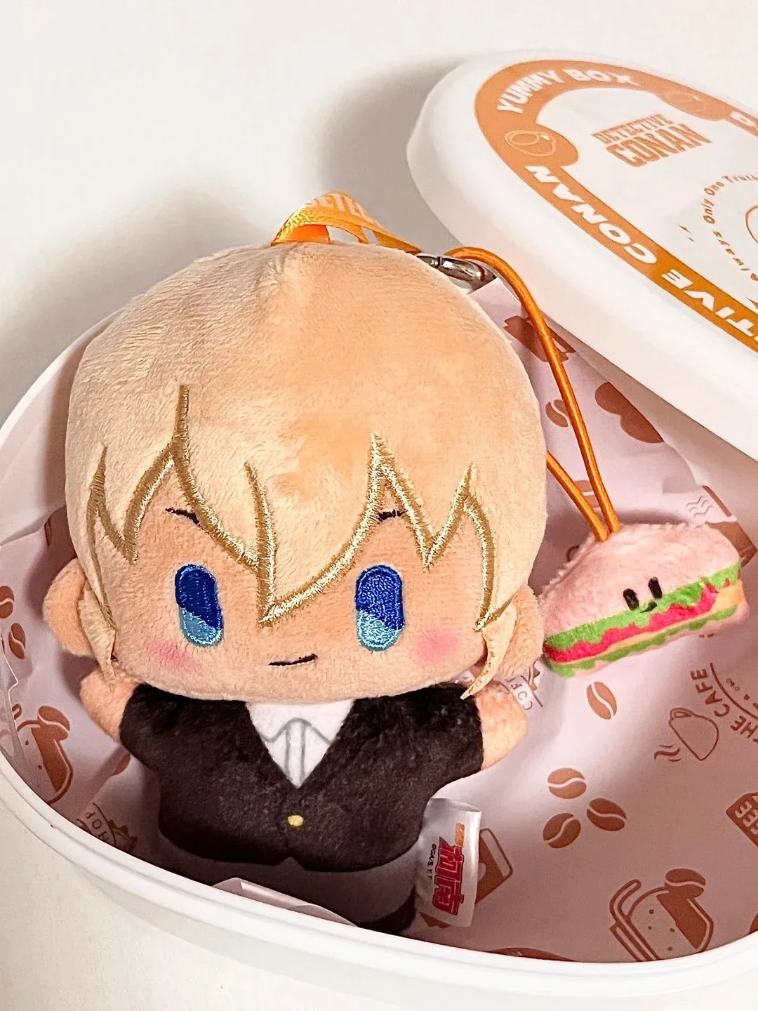 Оригинальный детектив Conan Cafe глухая коробка плюшевые игрушки Bento кулон Аниме