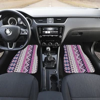 pink purple ethnic aztec boho chic bohemian pattern car floor mats set front and back floor mats for car car accessories