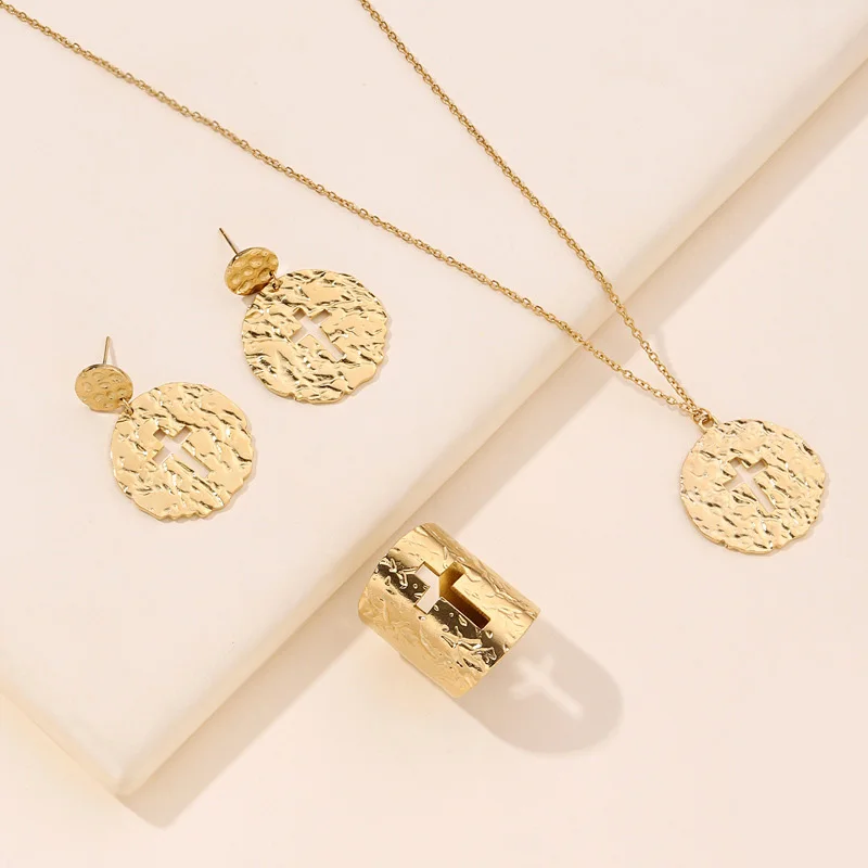 Лидер продаж позолоченное 18-каратное ожерелье в богемном стиле с крестом