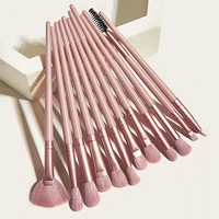 12pcs makeup brush set pink eye brush small fan shaped blush blending eye shadow multifunctional beauty tool maquiagem